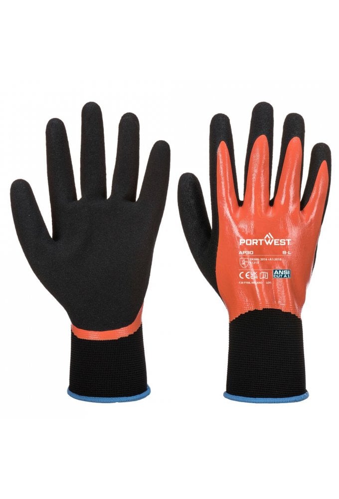 Grip 13 Nitrile Foam Aqua Glove