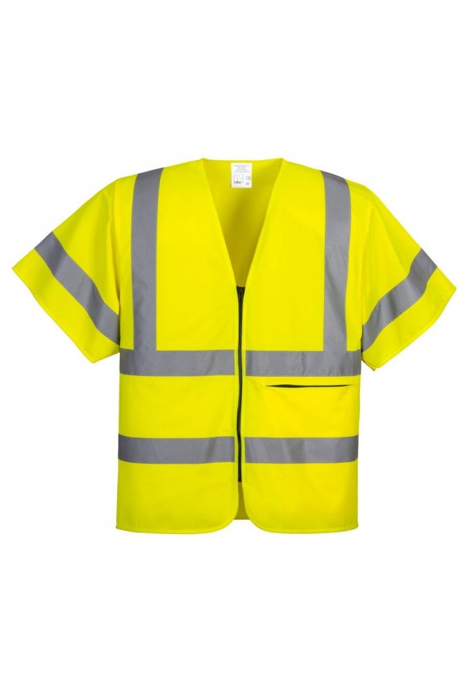 Hi-Vis Band and Brace Zip Vest S/S