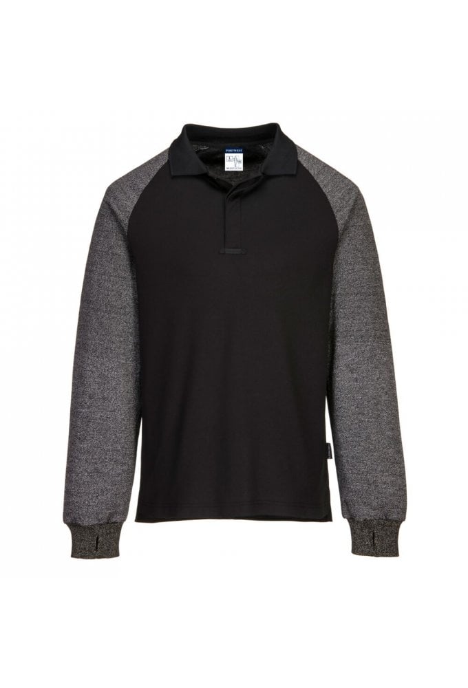 Polo Shirt with Cut Resistant Sleeves