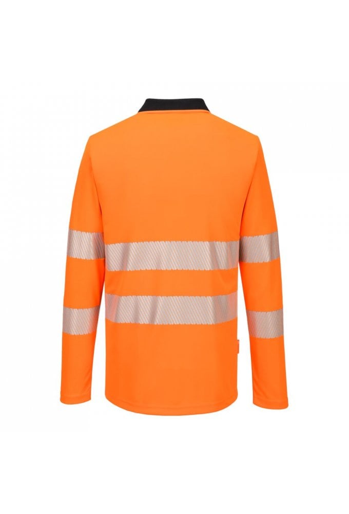 DX4 Hi-Vis Zip Polo Shirt L/S