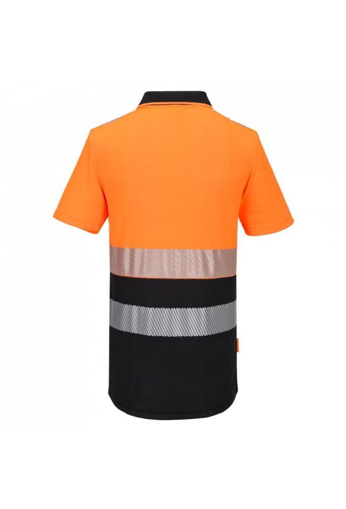 DX4 Hi-Vis Zip Class 1 Polo Shirt S/S