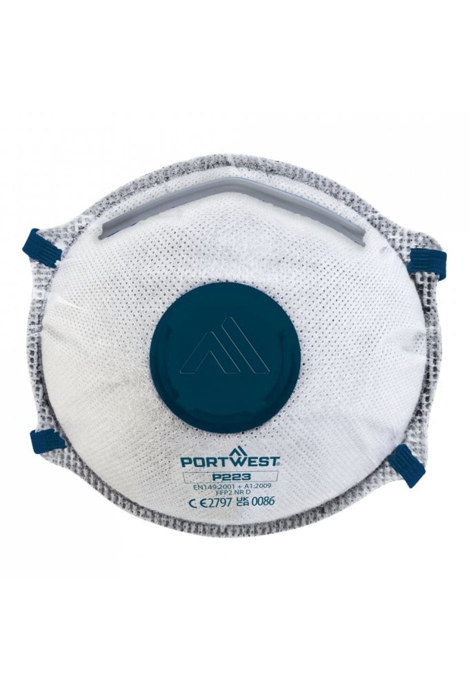 FFP2 Carbon Valved Dolomite Respirator (Pk10)