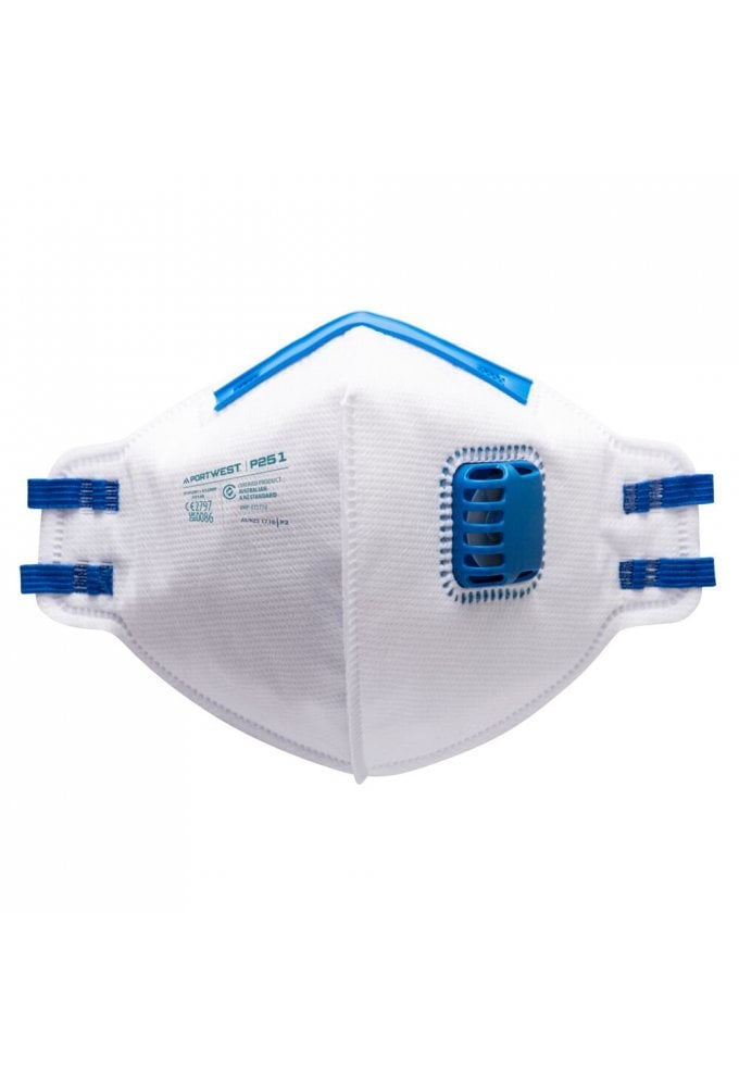 FFP2 Valved Fold Flat Respirator (Pk20)