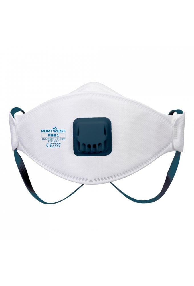 Trifold Valved Dolomite FFP2 Respirator (Pk10)
