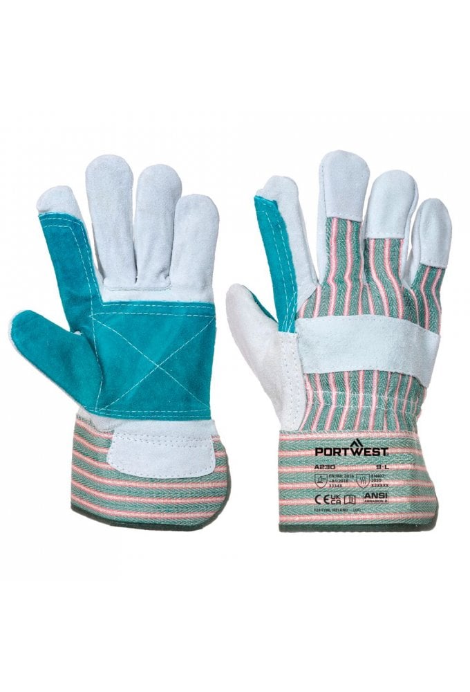 Leather Rigger 365 Cow Split Reinforced Palm Glove