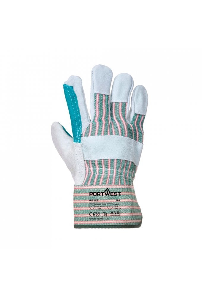 Leather Rigger 365 Cow Split Reinforced Palm Glove