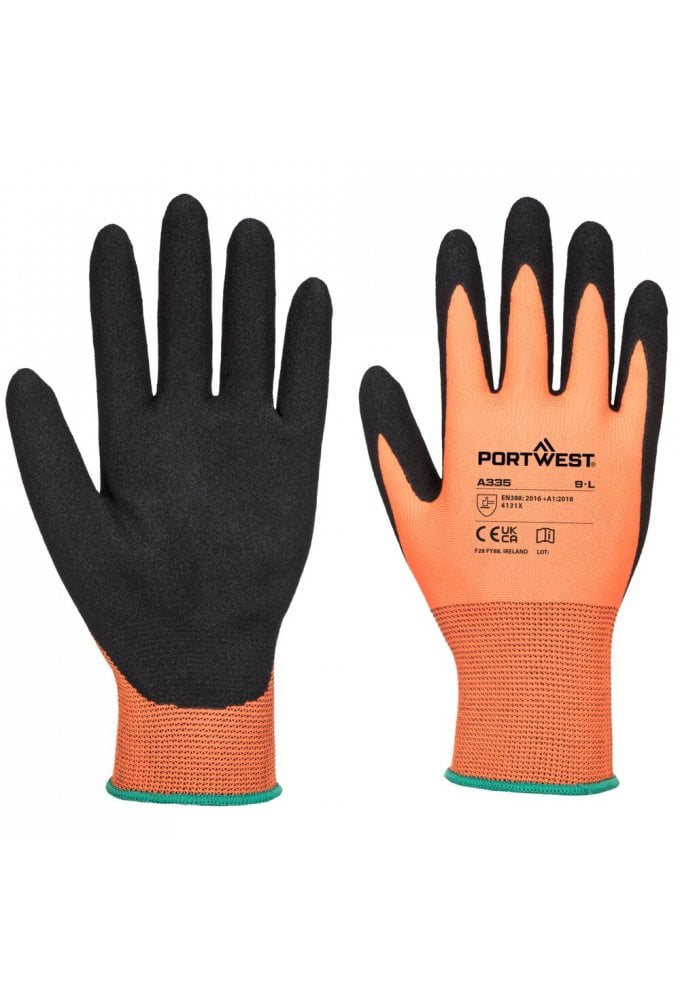 Portwest A335 Grip 15 Nitrile Sandy Glove Pack size 12 pairs