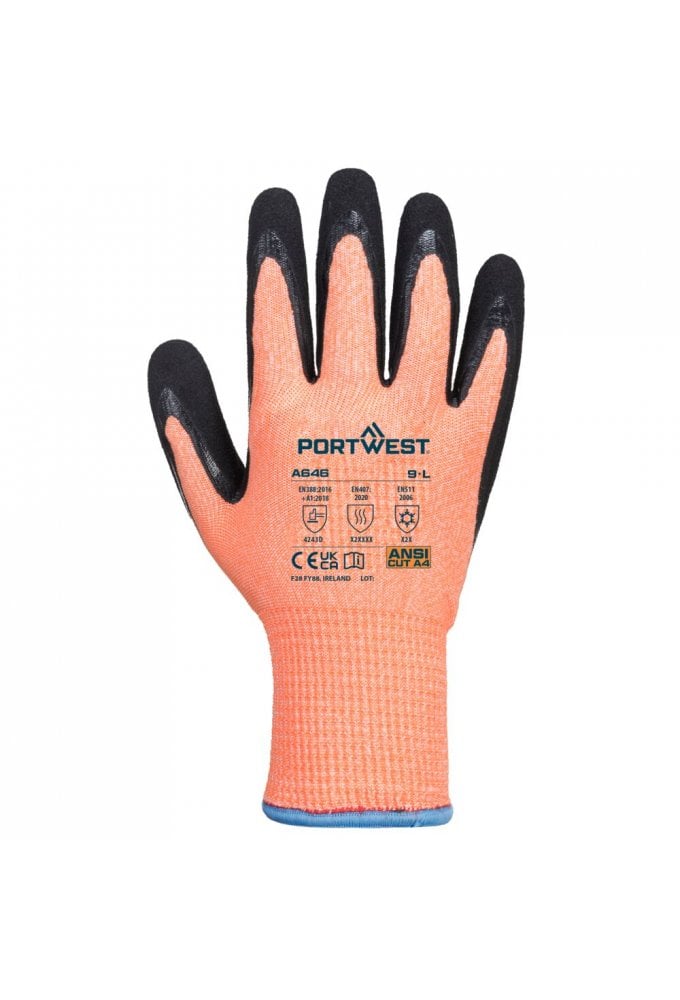 Cut D13 Nitrile Viz-Tex Cold Glove