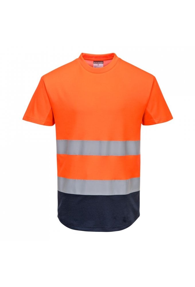 Hi-Vis Contrast Mesh Insert T-Shirt S/S