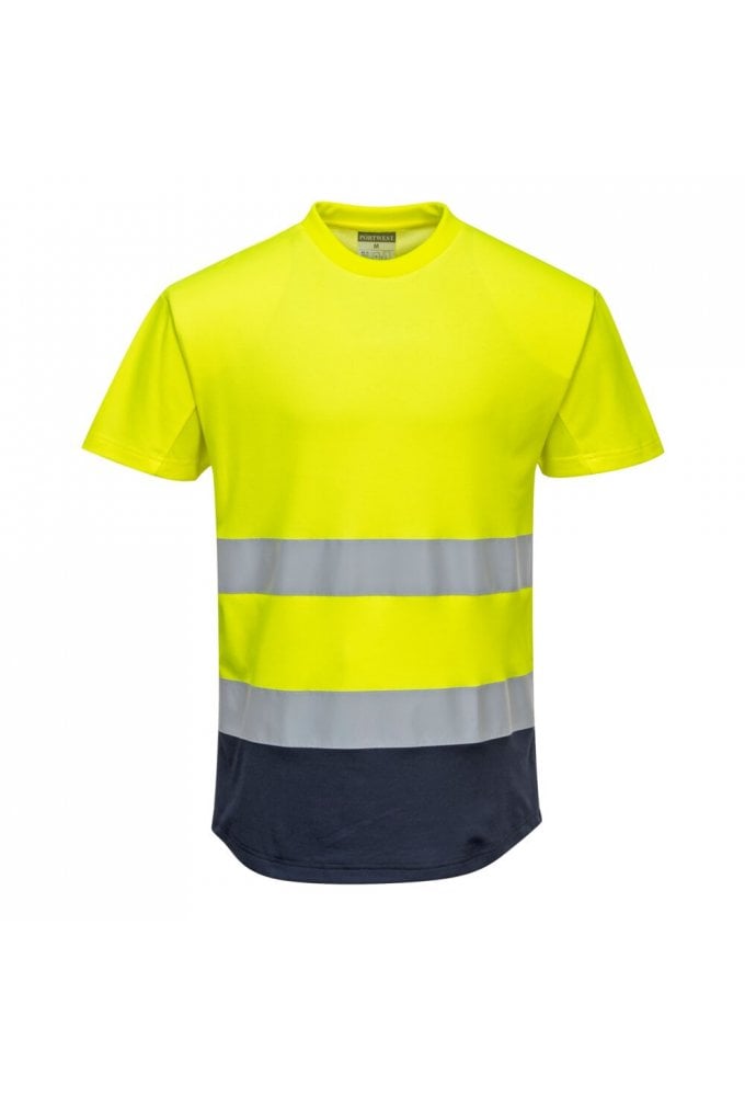 Hi-Vis Contrast Mesh Insert T-Shirt S/S