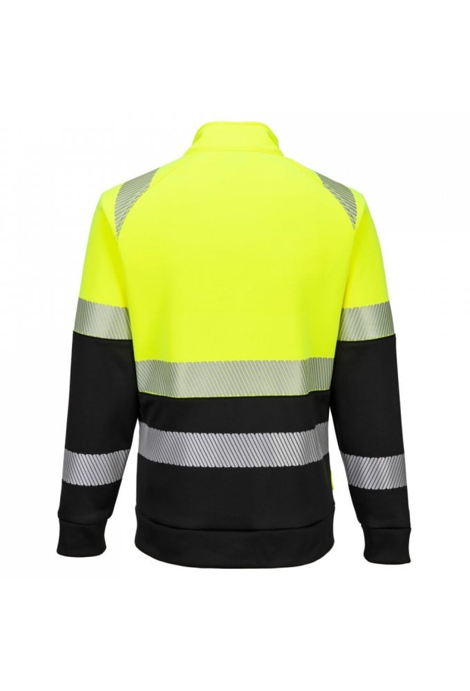 DX4 Hi-Vis Class 1 Funnel Neck Zipped Sweatshirt