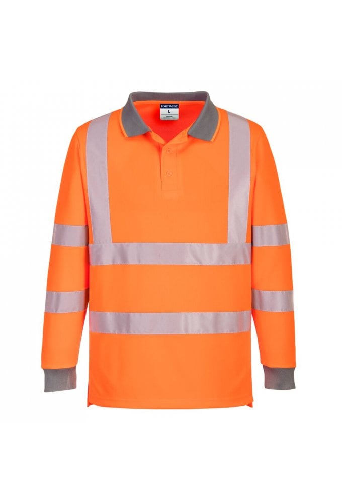 Eco Hi-Vis Polo Shirt L/S (6 Pack)