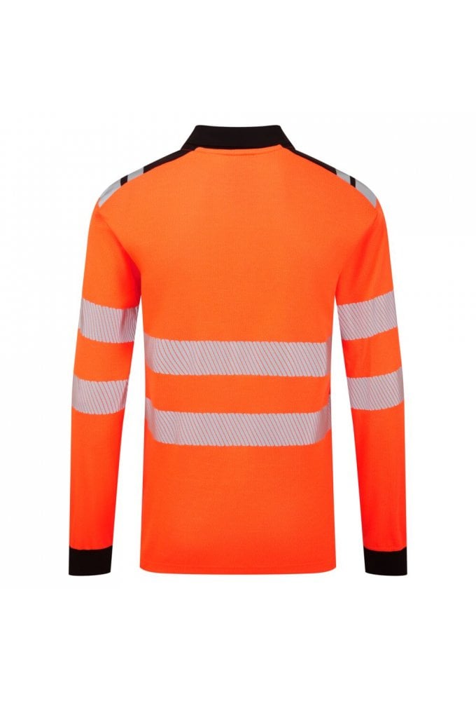 PW3 Modaflame Knit HVO FR Long Sleeve Polo Shirt