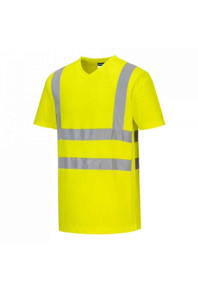 Portwest S179 Hi-Vis Cotton Comfort Mesh Insert T-Shirt S/S