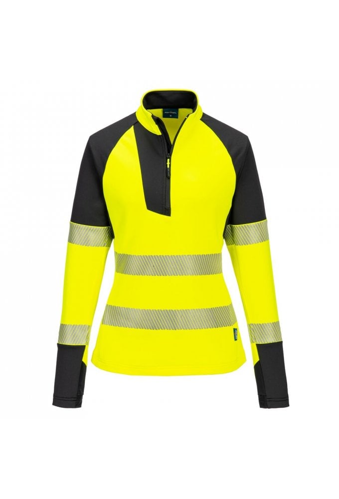 PW3 Hi-Vis Women's 1/4 Zip Sweatshirt