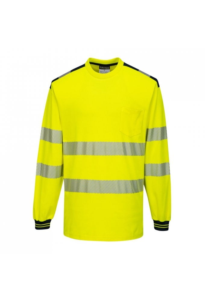 PW3 Hi-Vis Cotton Comfort T-Shirt L/S