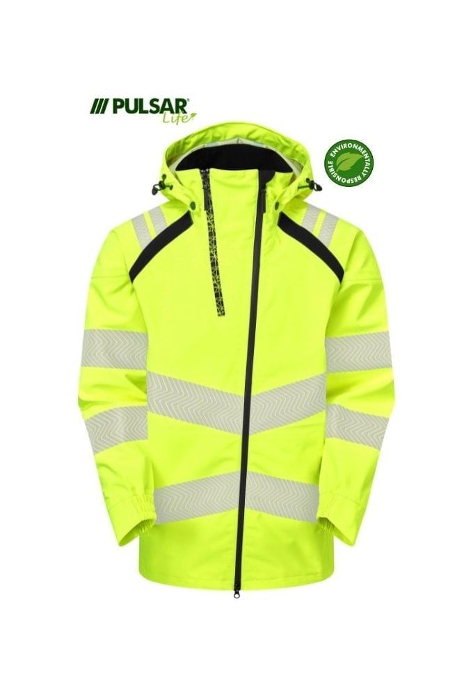 LFE909-YEL Pulsar PULSAR® LIFE Men's Shell Jacket Yellow Size Small-6XL