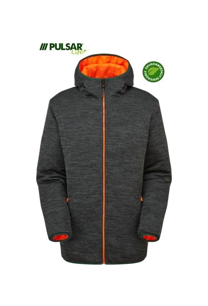LFE913-ORG Pulsar PULSAR® LIFE Men's Reversible Puffer Jacket Orange Size Small-6Xl RIS-3279
