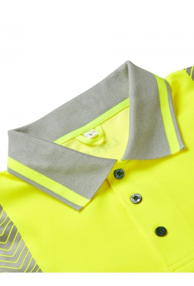 LFE925 Pulsar PULSAR® LIFE Men's Long Sleeve Polo Shirt Yellow