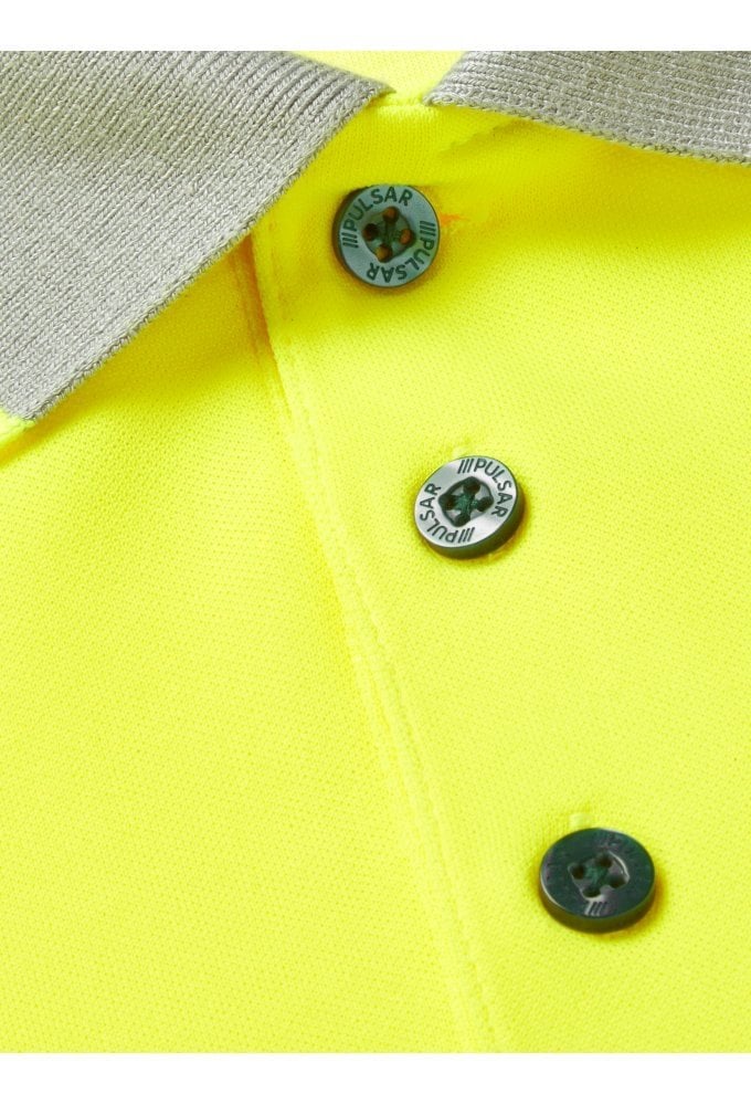 LFE925 Pulsar PULSAR® LIFE Men's Long Sleeve Polo Shirt Yellow