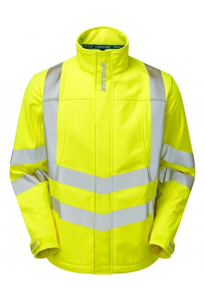 P534 Pulsar PULSAR® Protect High Visibility Interactive Softshell Jacket Yellow