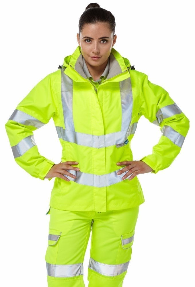 P704 Pulsar PULSAR® Protect Women's High Visibility Storm Coat Yellow
