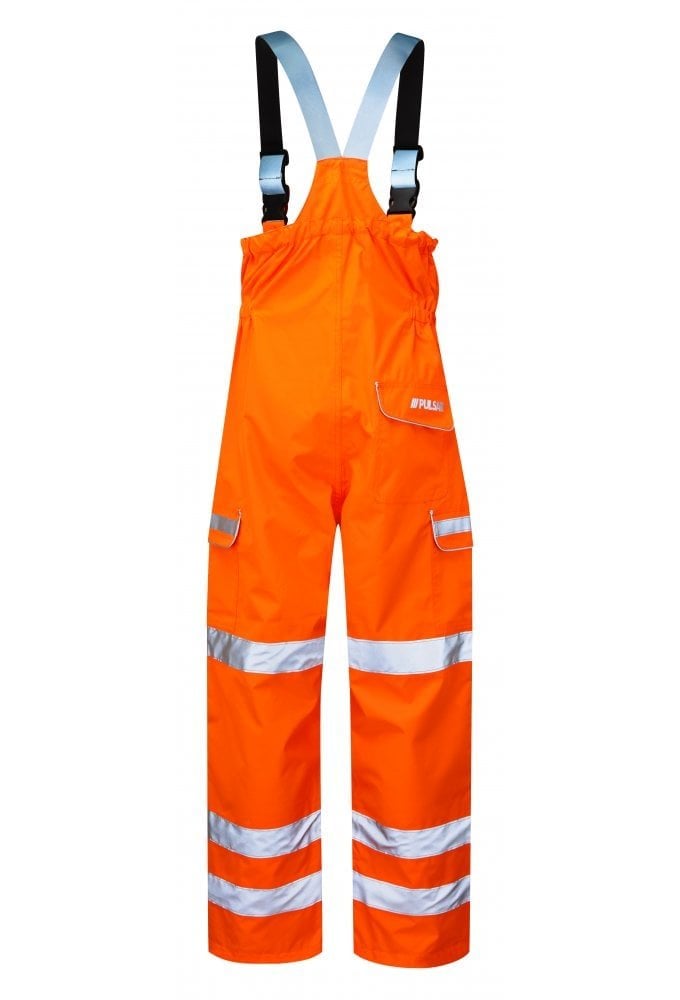PR504 Pulsar PULSAR® Protect High Visibility Waterproof Salopette Orange