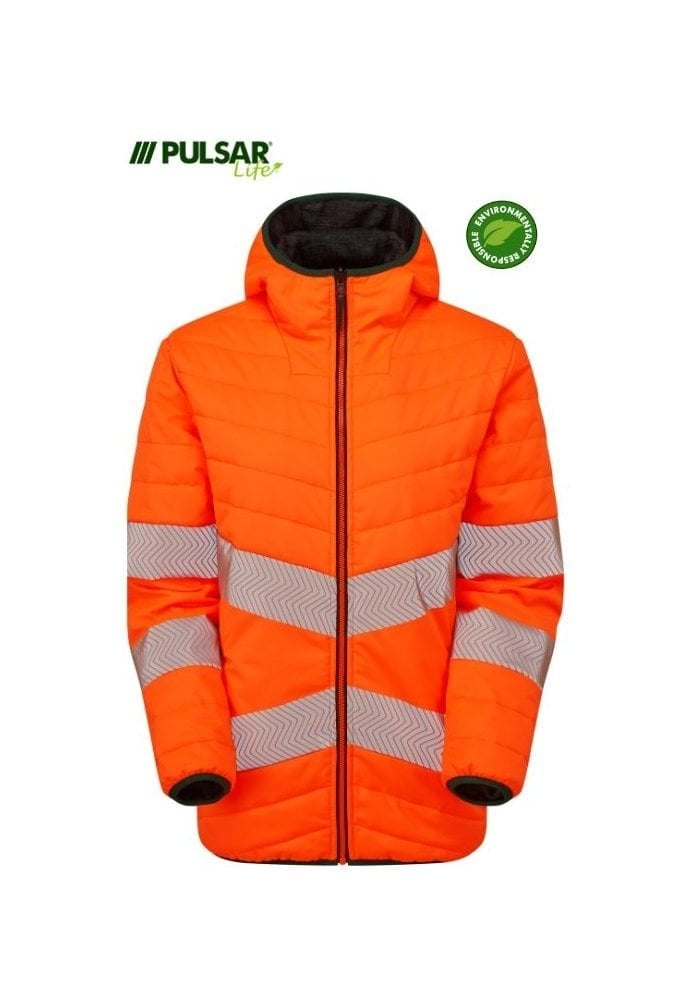 LFE963-ORG Pulsar PULSAR® LIFE Ladies Reversible Puffer Jacket Orange Size 8-26 RIS-3279