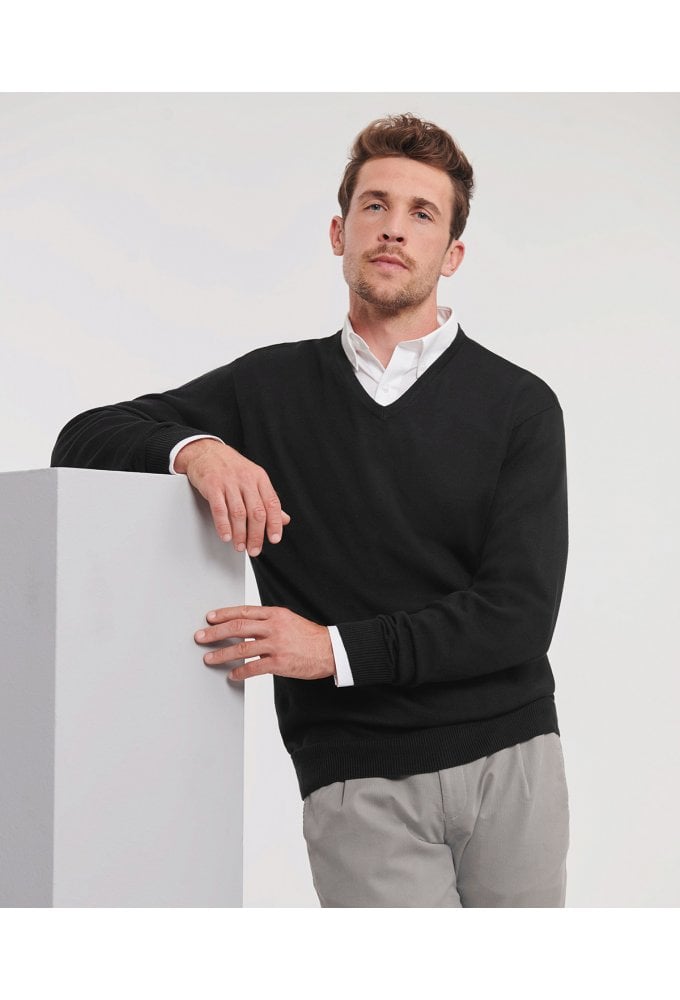 J710M V-Neck Knitted Sweater (XXSmall to 4XLarge) 3 COLOURS