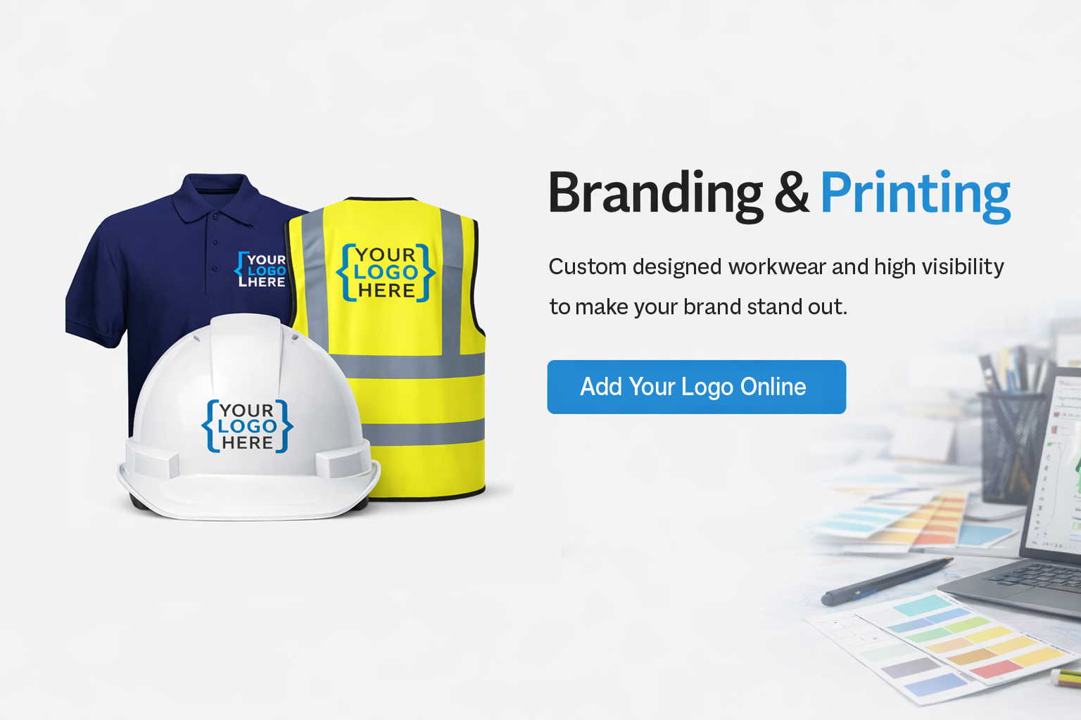 Branding & printing for hi-vis and workwear – embroidery and logo printing