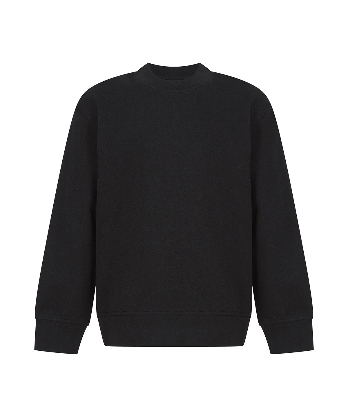 Kids sustainable fashion curved hem sweatshirt