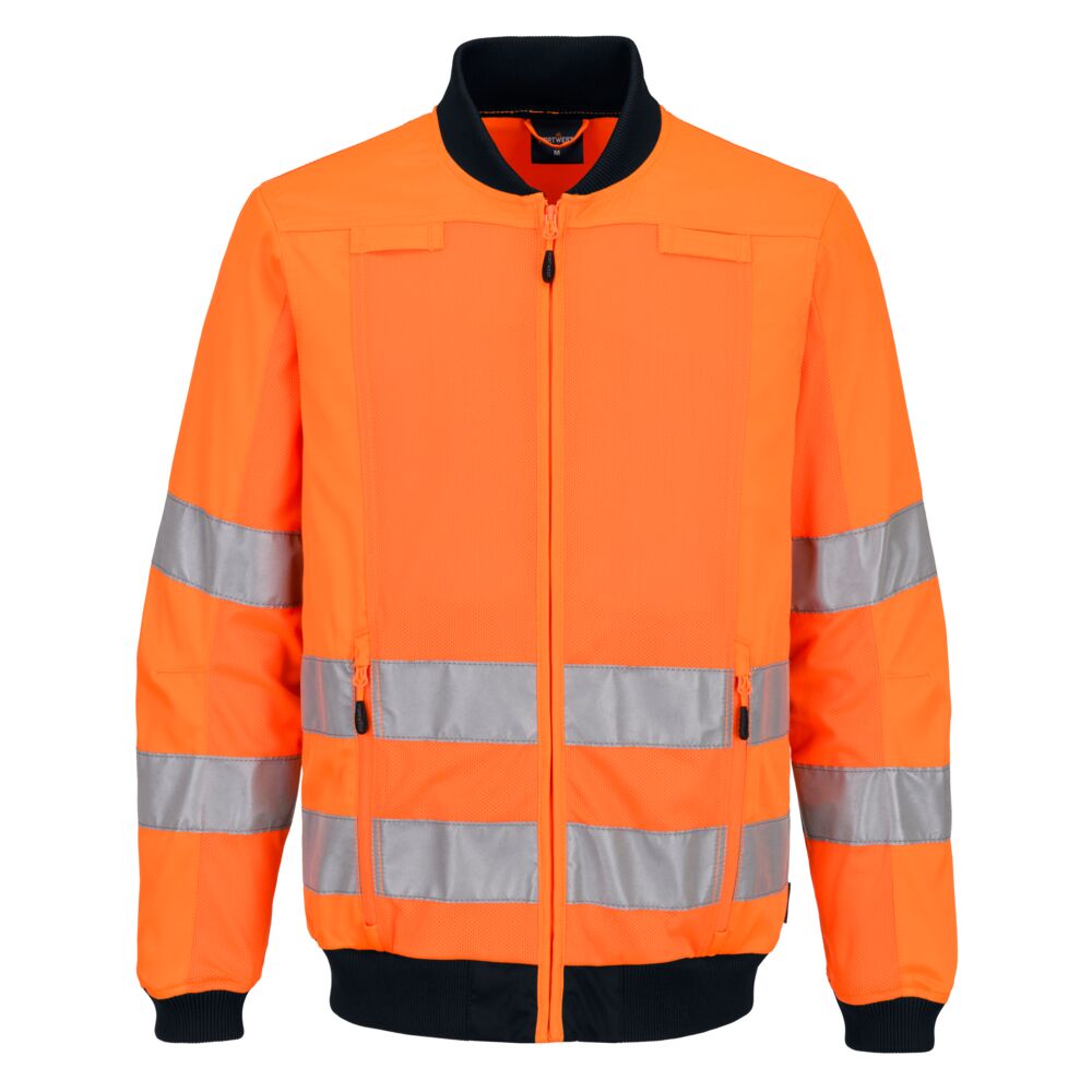 T164 Hi-Vis Mesh Panel Work Jacket