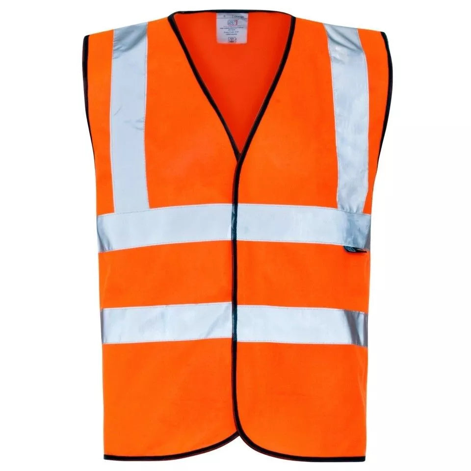 HVW101 Supertouch Hi Vis Vest – BEST SELLER - Same Day Dispatch Plain or Custom Printed | S–6XL