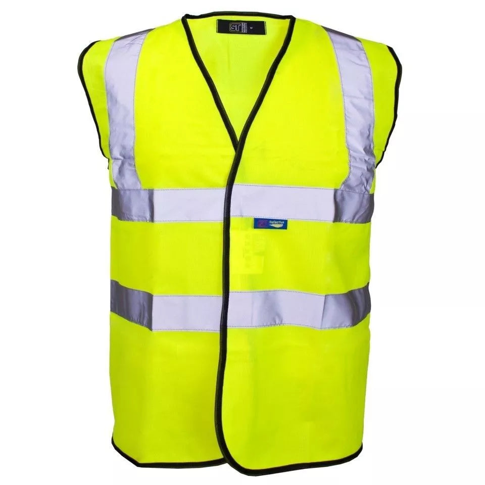 HVW101 Supertouch Hi Vis Vest – BEST SELLER - Same Day Dispatch Plain or Custom Printed | S–6XL