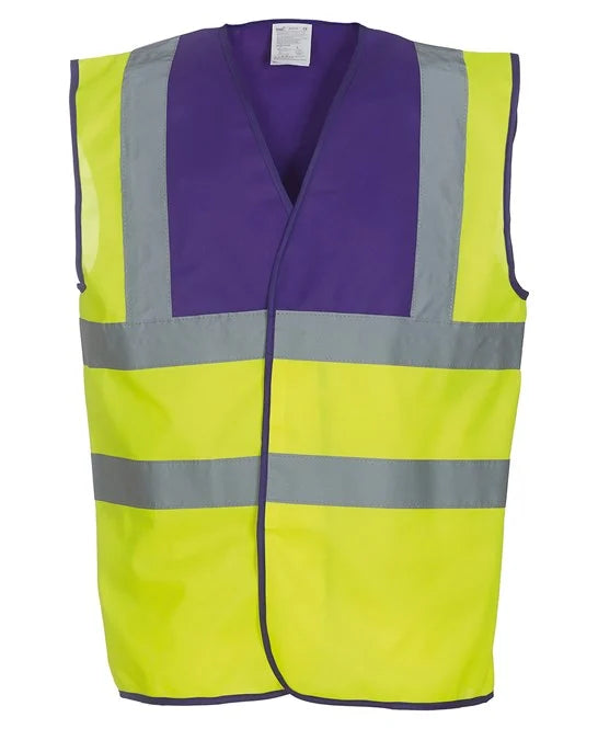 Yoko YK001 Custom Printed Two Tone Hi Vis Vest