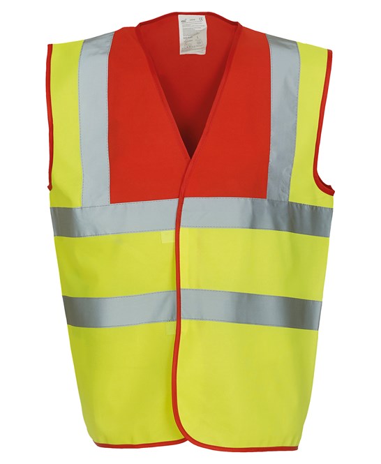 Yoko YK001 Custom Printed Two Tone Hi Vis Vest
