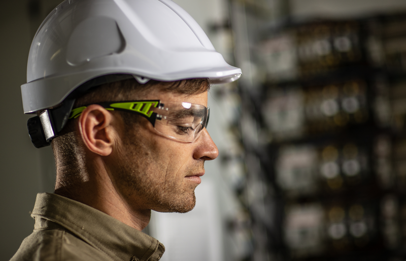 Personal protective equipment including safety gloves, helmets and safety boots for workplace and site safety