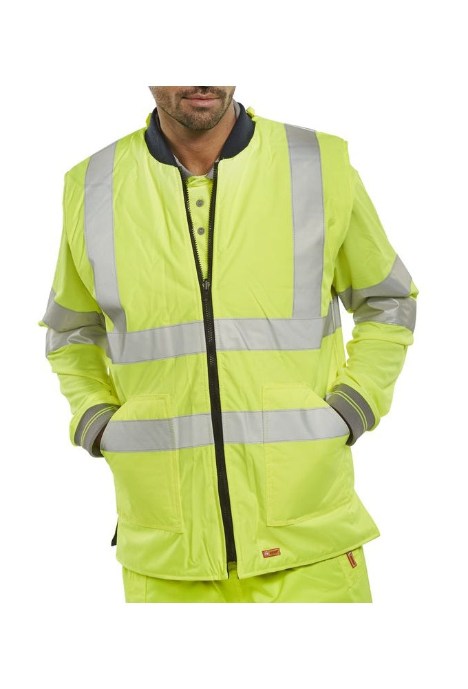 BWENG Beeswift Hi-Vis  Reversible Bodywarmer (Small To 4XL) 2 COLOURS RIS 3279 Orange Only