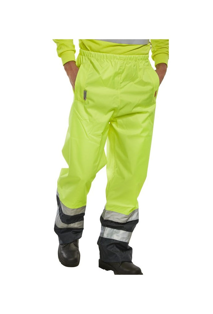 BET Class 1 Belfry Two Tone Breathable Overtousers (Small To 3XL) RIS 3279 Orange Only