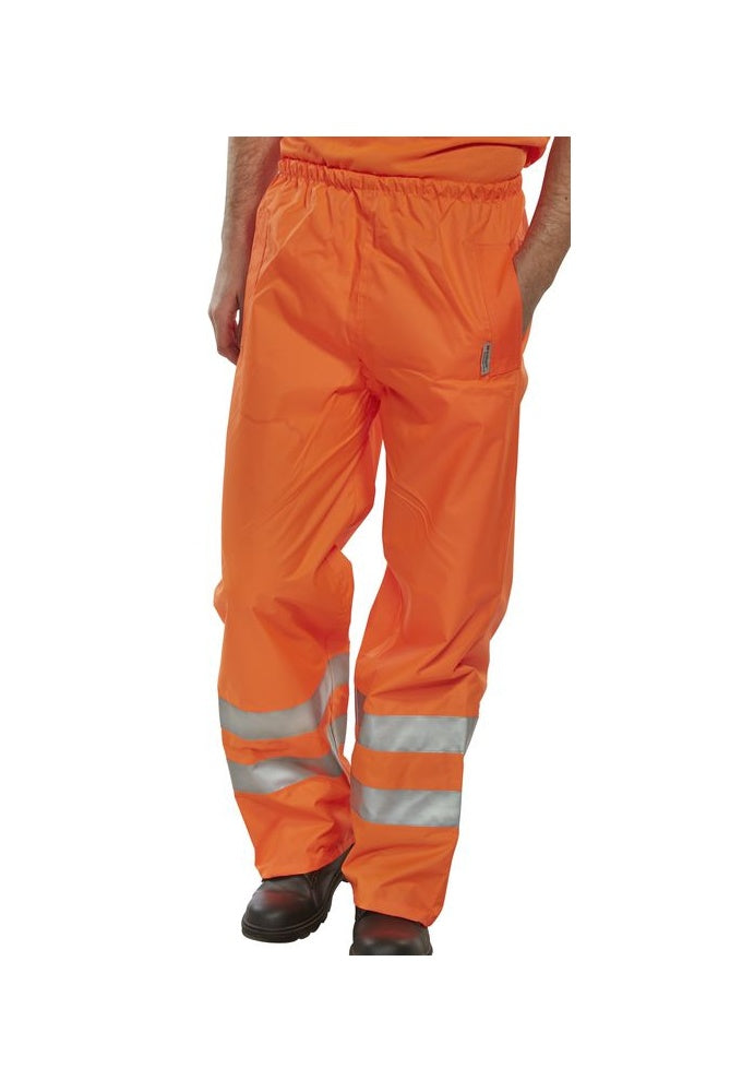 BIT Click Hi Visibility  B-Dri Birkdale Breathable Overtrousers (Small To 3XL)