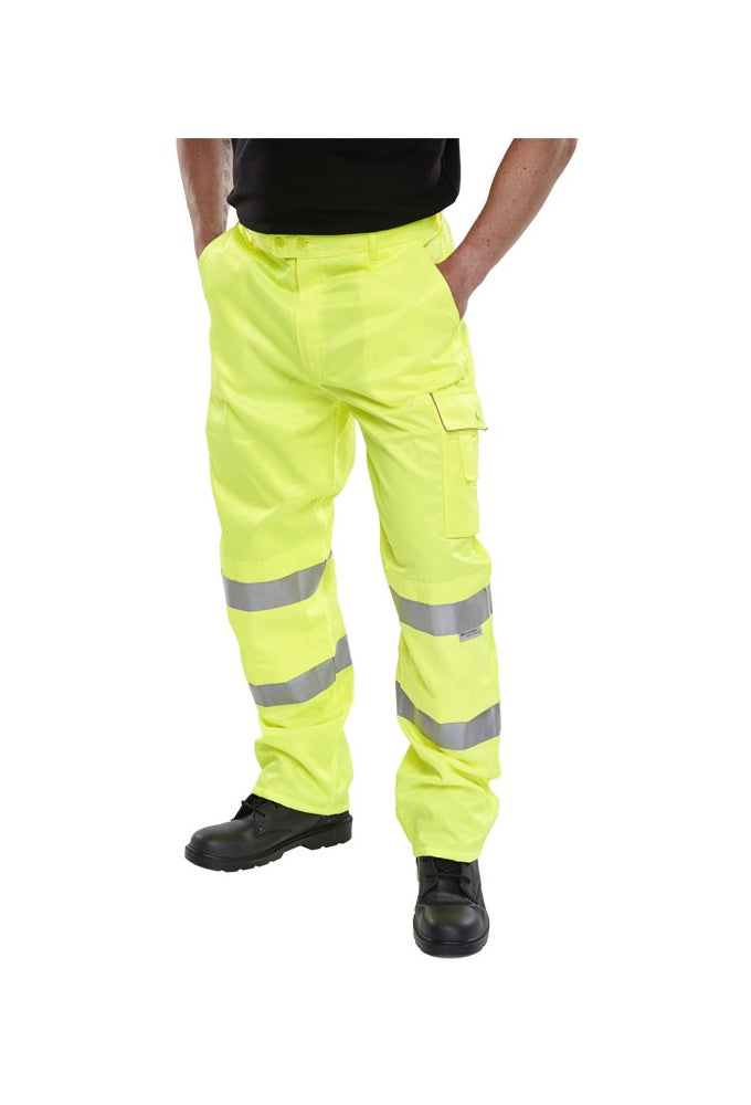 PCTEN Beeswift HI Vis Trousers Polycotton (3 Leg Lengths) 30 To 48 Waist