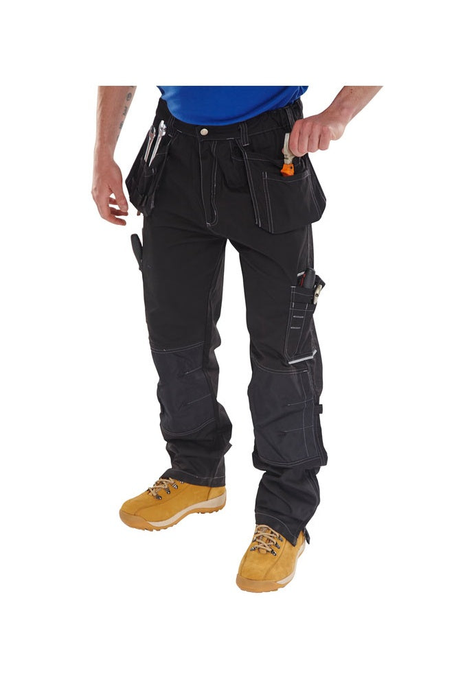 SMPTBL Beeswift Black Shawbury Premium Multi Pocket Trouser
