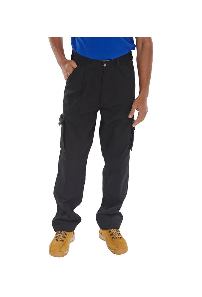 CTRANTBL Black Traders Newark Trousers (30 to 48 Waist)