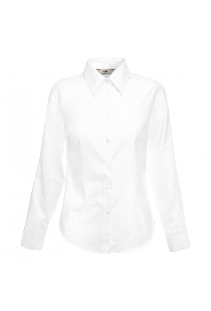 SS001 Ladies Fit Long Sleeved Oxford Shirt (XSmall  TO 3XLarge )  5 COLOURS
