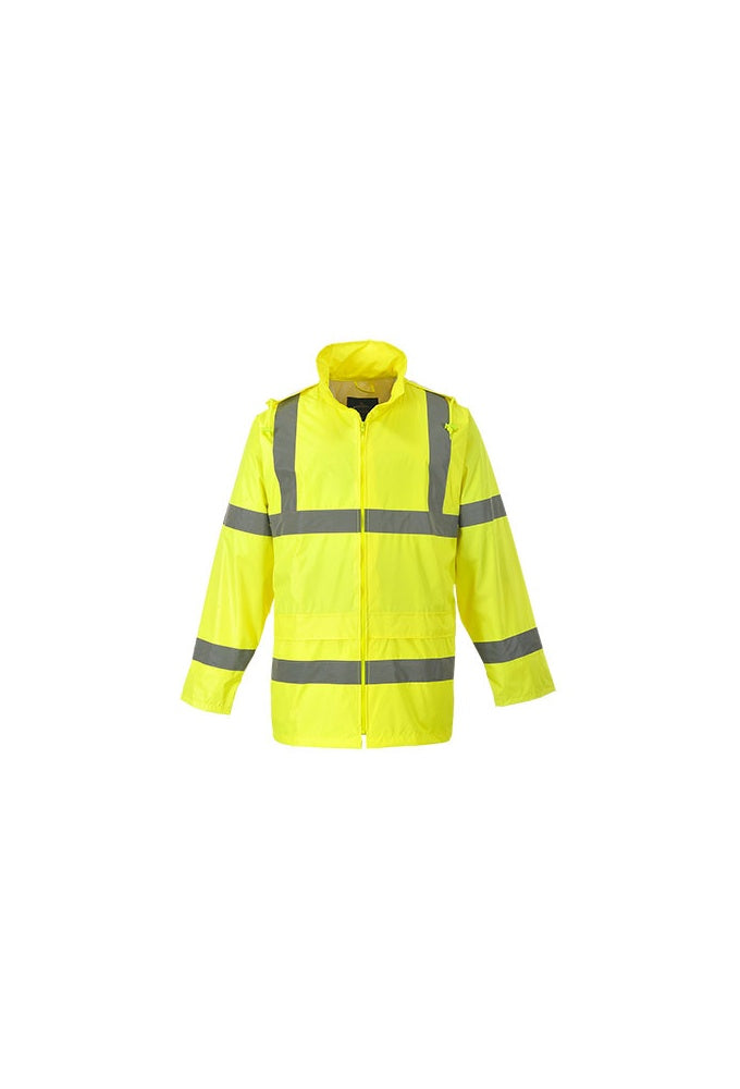 H440 Portwest Hi-Vis Unlined Rain Jacket (XSmall To 4XL) 2 COLOURS