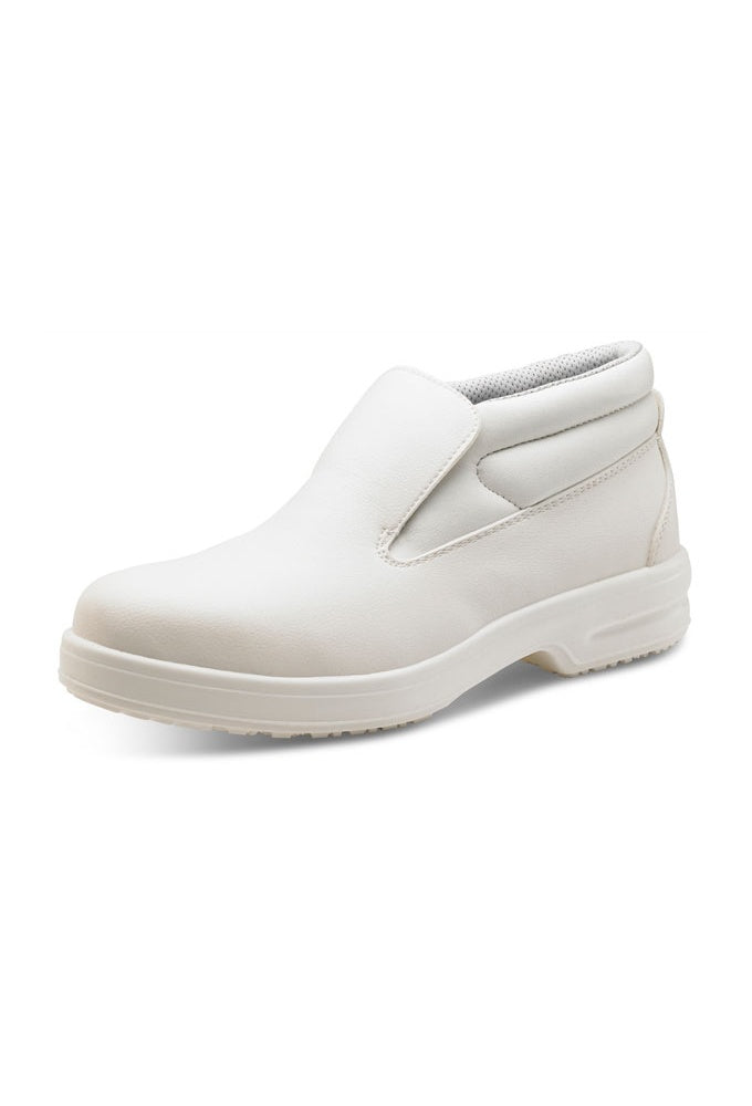 CF852 White Slip-On Chukka Boot