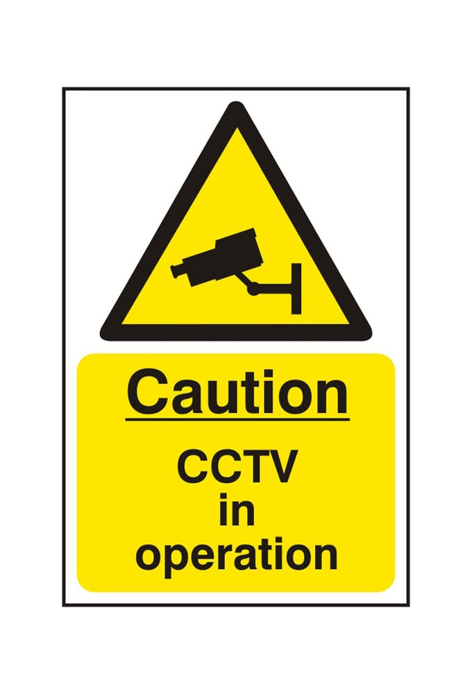 BSS11215 Caution CCTV In Operation Sign Vinyl Version