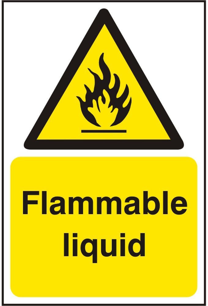 BSS11175 Flammable Liquid Sign Vinyl Version