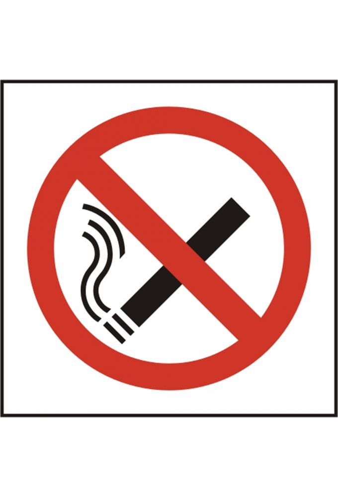 BSS11840 No Smoking Symbol Sign Vinyl Version