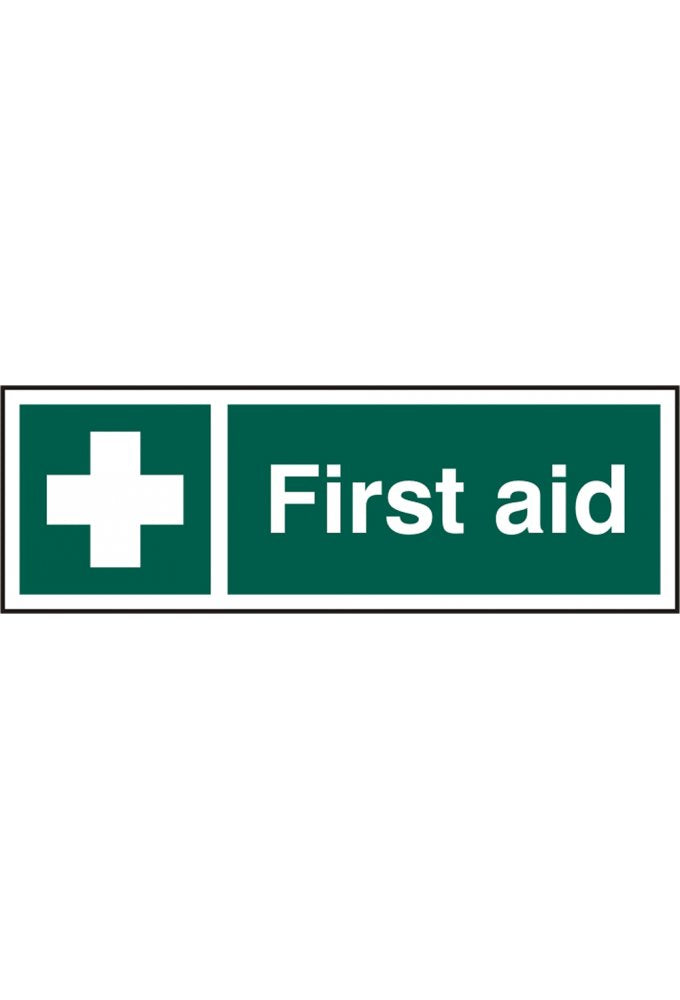 BSS12050 First Aid Sign Vinyl Version